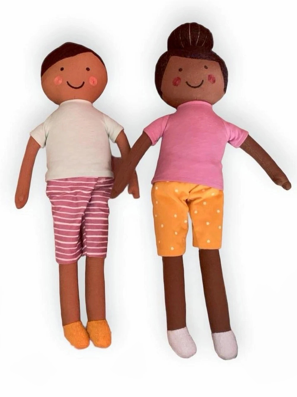 Lot of 2 Target Pillowfort Kids Decorative Pillow Pals Boy Girl Dark Skin